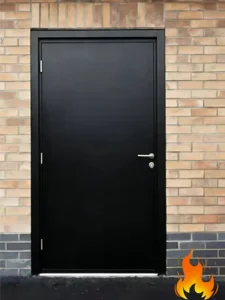 French Steel Security Doors Metal Simple Style Fire Rated Door Front Interior Door