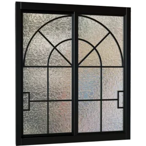 French Style Metal Arch Casement Window Grill Custom Steel Sliding Windows with Glass for Houses