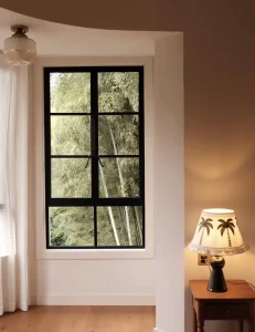 French Victorian Pivot Window Steel Frame Antique Brass Handle Outdoor Exterior Double Glazed Heat Insulation
