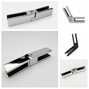 Friction Mount Rigi Glass to Glass Adjustable Swivel Glass Panel Clamp for Frameless Glass Windscreens