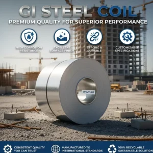 Full Hard G550 Galvanized Steel Coil for Industrial Structural Building and Sandwich Panel Manufacturing High Tensile GI