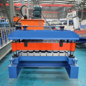 Fully Automatic Single layer Corrugated Metal Roof Tile Glazing Press Machine Metal Glazed Tile Sheet Roll Forming Machine