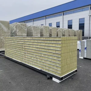 GLOSTAR Premium Architectural Grade Metal Cladding PU Rock Wool Panel Series Modern Design High End Hotel Building Facades