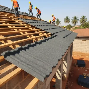 Galvalume Stone Coated Roofing Sheets Durable Anti Corrosion Heat Resistant Modern Design for Apartment Hotel Park Temple Use