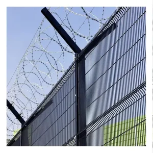 Galvanized 358 Clear View Anti-Theft Anti-Cut Anti-Climb High-Security Welded Wire Mesh Fence Panels