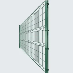 Galvanized 3D Curved Welded Wire Mesh Security Panel Fence for Road Garden Land School and Playground