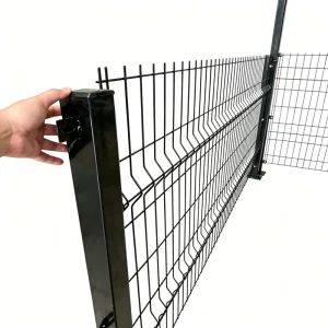 Galvanized 3D Metal Security Curved Welded Wire Mesh Panel Fence for Road Garden Land School Playground