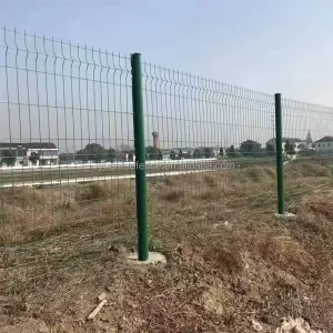 Galvanized Carbon Steel 3D Triangle Bend Welded Fence Panel High Strength Wire for Industrial Park Perimeters