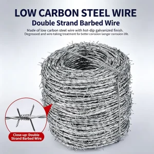 Galvanized Carbon Steel Anti-Climb Security Fence Rolled Outdoor Metal Fencing for Home Safety