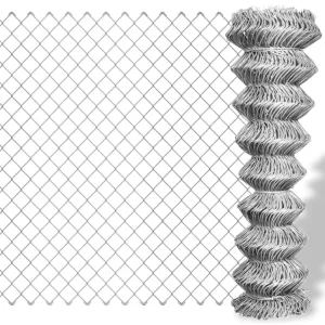 Galvanized Chain Link Fence PVC Coated Diamond Wire Mesh Fence for Farm Garden Sports Field Security