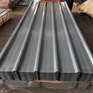 Galvanized Corrugated Steel Roofing Sheet Charcoal Gray 0.5mm Thickness Custom Length Size