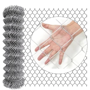 Galvanized Cyclone Chain Link Fence, Custom Size, Diamond Mesh