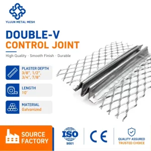 Galvanized Expansion Joint Double V Control Joint for Construction
