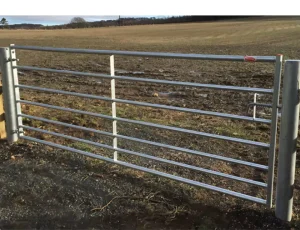 Galvanized Farm Gate for Cattle, Horses, and Goats