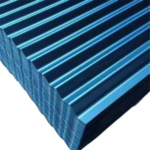 Galvanized Galvalume Corrugated Steel Sheets GI Metal Zinc Coated and Black Finish