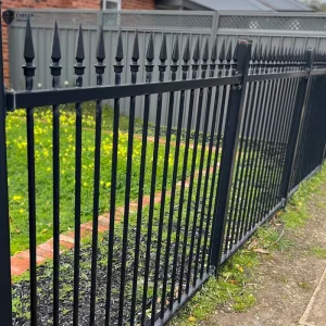 Galvanized Iron, Steel, and Aluminum Residential Metal Fence, Factory Supply