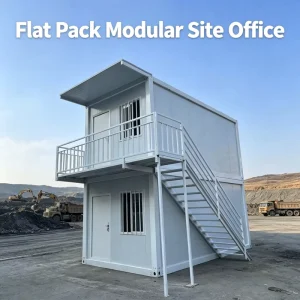 Galvanized Light Steel Flat Pack Bolt Container House with Breathable Sandwich Panel for Construction Workforce Accommodation