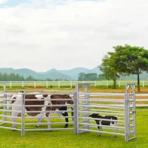 Galvanized Livestock Cattle and Horse Corral Panels and Gates Portable Yard Panels for Farm Animals