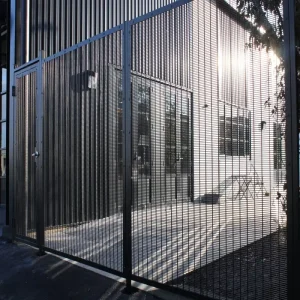 Galvanized Metal Frame Anti-Climb Fence with High Security PVC Coating