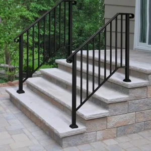 Galvanized Metal Stair Balustrades Stair Railing for Apartment Building
