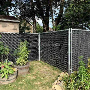 Galvanized Privacy Fence With Chain Link Mesh for Villa Community Security Boundary