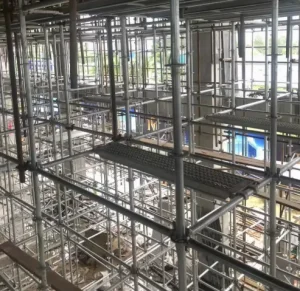 Galvanized Q235 Steel Construction Scaffolding Modular Frame Scaffold for Building Bridge Highway Decoration