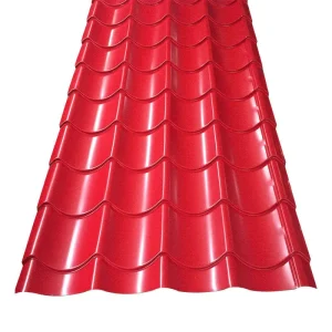 Galvanized Red Corrugated Metal Roofing Sheets Heat resistant Multi functional Weatherproof Construction Panels