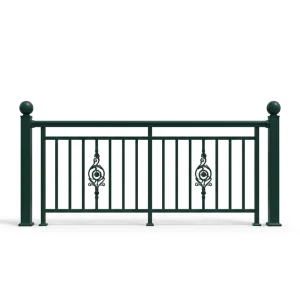 Galvanized Steel Aluminum Alloy European Design Guardrail Villa Balcony Terrace Staircase Handrail Apartment Floor Mounted