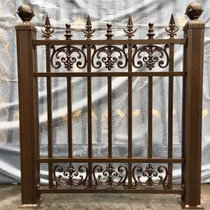Galvanized Steel Aluminum Alloy Powder Coated European Style Outdoor Balustrade Railings Guardrails for Safety Protection