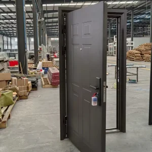 Galvanized Steel Door for Home Metal Steel Single Door Design Other Doors Main Steel Fireproof for House Villa Apartment