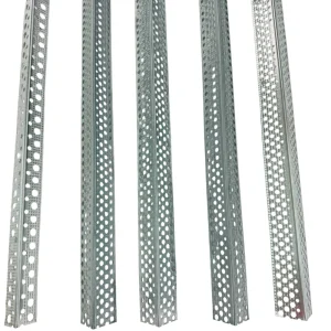 Galvanized Steel Frame Powder Coated Carbon Steel 25mm X 25mm Perforated Angle Bead Waterproof Construction