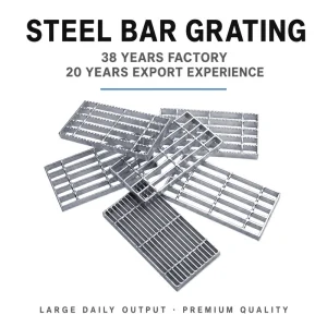 Galvanized Steel Grating Panels Heavy Duty Metal Grid