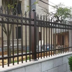 Galvanized Steel Guardrails and Zinc Steel Picket Fencing for Courtyards and Parks