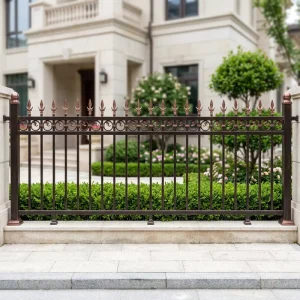 Galvanized Steel Horse Fence Guardrail for Villa Communities and Courtyards, Chinese-Style