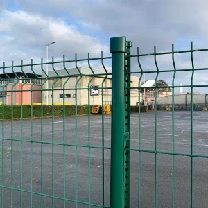 Galvanized Steel PVC-Coated 3D Curved Welded Wire Mesh Garden Fence Panel