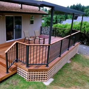 Galvanized Steel Pipe Railing Aluminium Balustrades Stair Handrails Aluminum Decking Railings