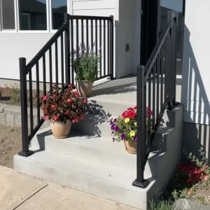 Galvanized Steel Railing Metal Balcony Railing Stair Handrail