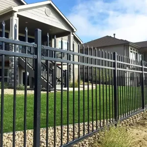 Galvanized Steel Security Fence Panels and Steel Fence Posts