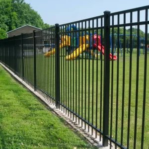 Galvanized Steel Tubular Fence Zinc Steel Fence Panel Anti-Rust Security Zinc Steel Fencing Residential