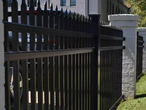 Galvanized Steel Tubular Flat Top Fence Metal Frame Driveway Gate Garden Fence