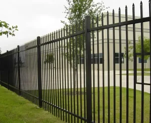 Galvanized Steel Tubular Metal Fence Panels 6 Feet Heat Treated Anti-Corrosion