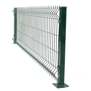 Galvanized Steel Welded Curved 3D Wire Mesh Fence with 3D Modeling for Garden House Privacy and Security