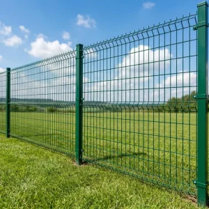 Galvanized Wrought Iron Security Fence Panels Curved Design 3D Curved Panel Fence for Outdoor or Garden Fencing