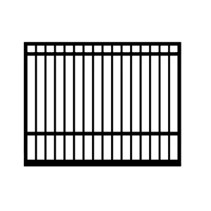 Galvanized Wrought Iron Single Main Door Gate