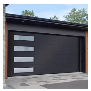 Garage Door Automatic Vertical Lifting Sliding Overhead Sectional Industrial Garage Warehouse Gate Door Insulated Panel