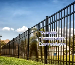 Garden Backyard Residential Decorative Aluminum Protective Fence