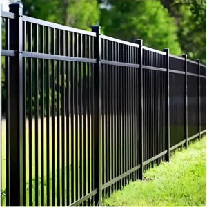Garden Metal Fencing Outdoor Villa Residential Anti-Rust Black Steel Fence Guardrail Zinc Steel Fence