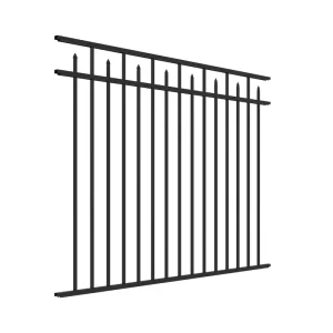 Garden Outdoor Steel Fence Modern Corten Steel Panel Electro Galvanized Picket or Barred Fencing Galvanized Steel Fence Poles