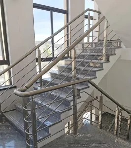 Glass Railing Post 304 Stainless Steel Handrail Balcony Railing Stair Balustrade Post Handrail Pillar Outdoor Glass Railing
