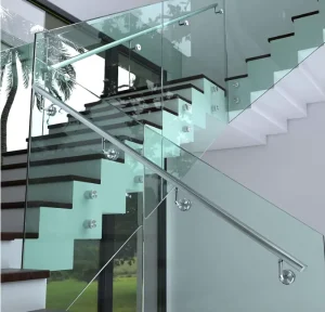 Glass to Tube 90 Degree Round Handrail Bracket Pipe Holder Support for Stair